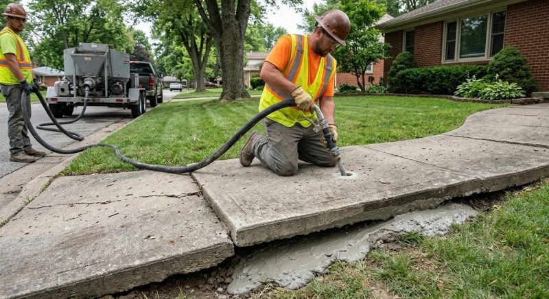 Concrete Sidewalk Leveling